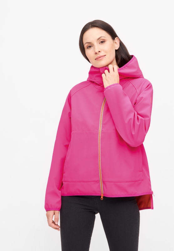 Peutby Damen Softshelljacke -  Pink Glo Rosa